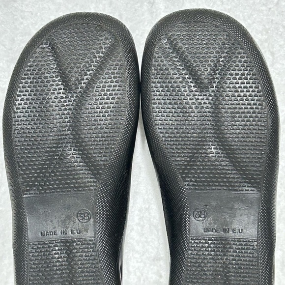 Hammacher Schlemmer Black Walk On Air Slip On Mules Shoes SZ EU 38 US 8-8.5 - Picture 9 of 12